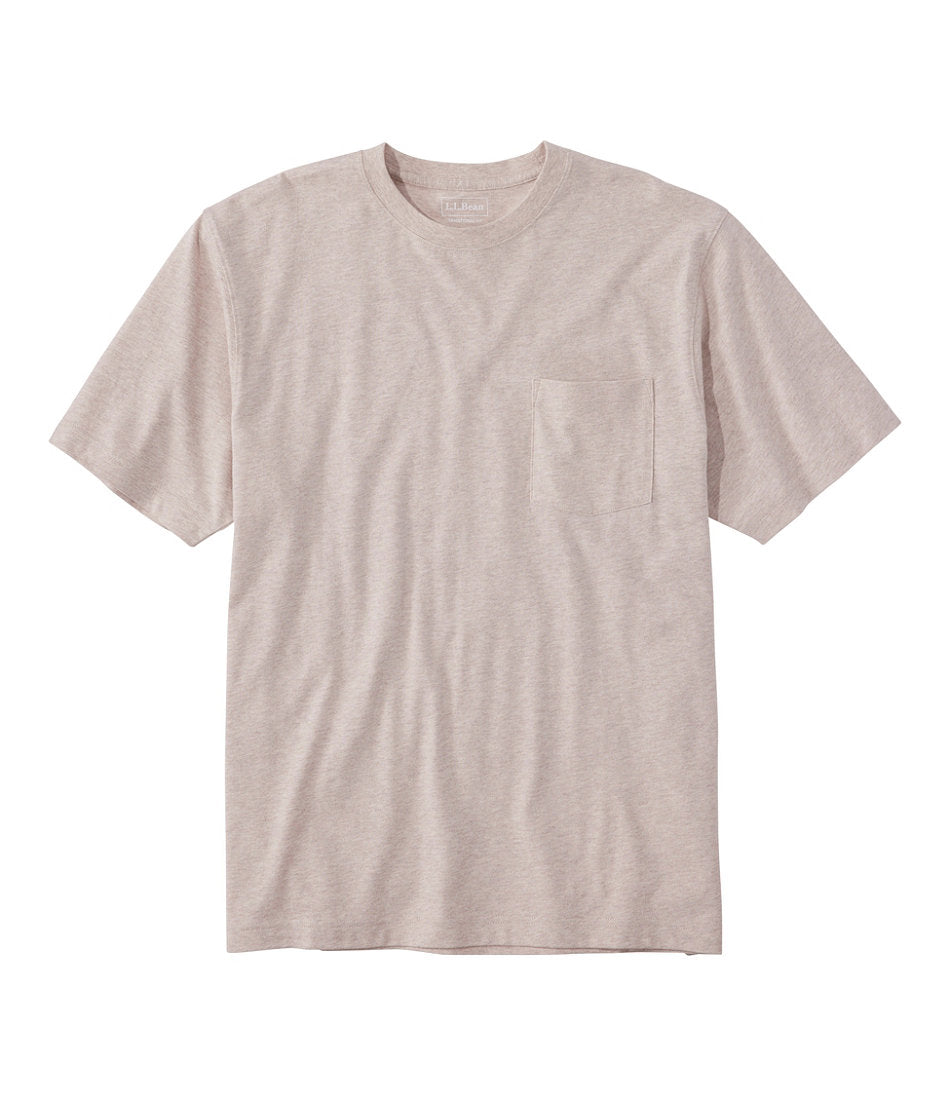 Men's Carefree Unshrinkable Tee with Pocket, Traditional Fit | L.L.Bean for sale
