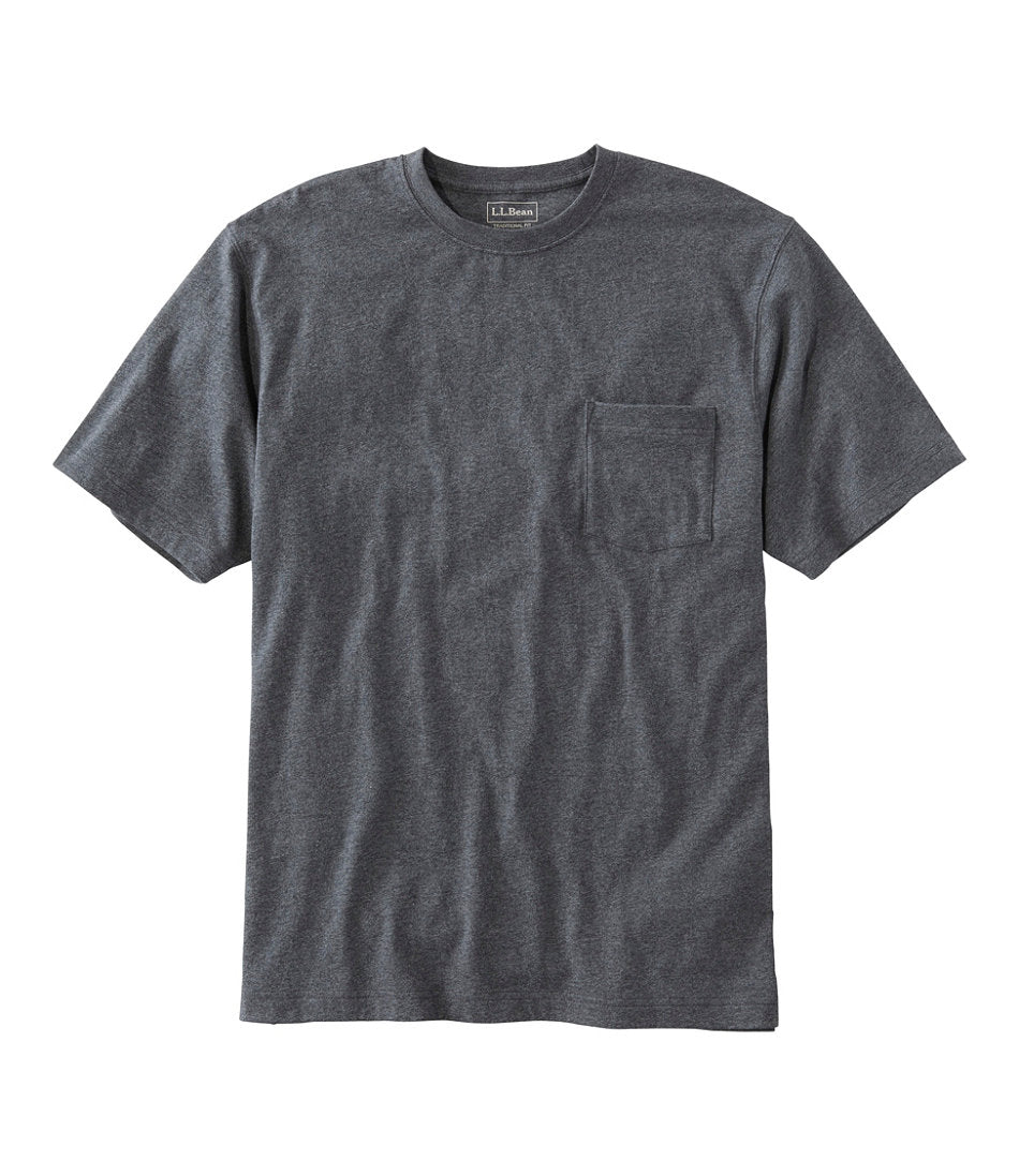 Men's Carefree Unshrinkable Tee with Pocket, Traditional Fit | L.L.Bean for sale
