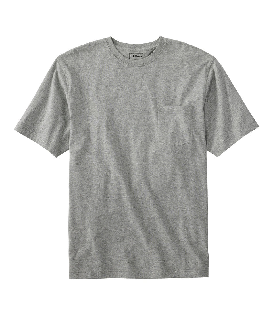 Men's Carefree Unshrinkable Tee with Pocket, Traditional Fit | L.L.Bean for sale