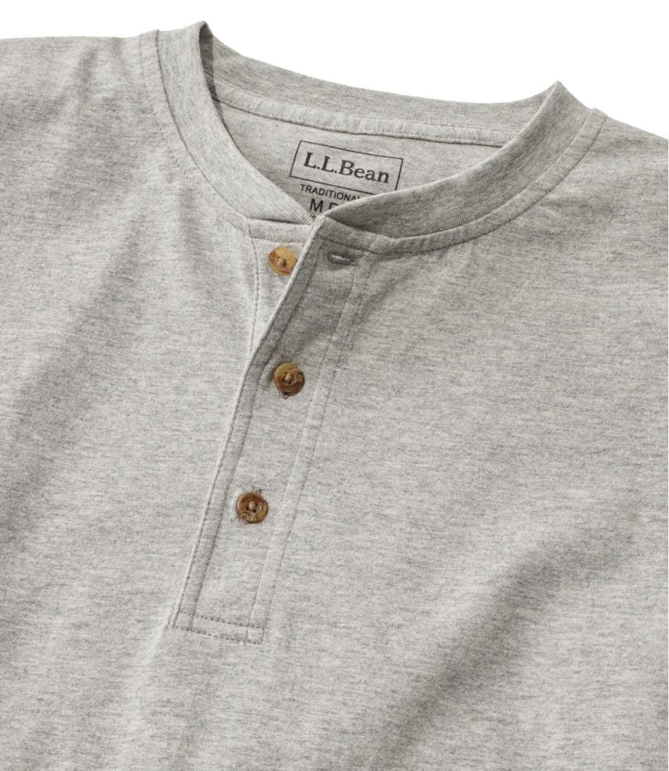 Men's Carefree Unshrinkable Tee, Traditional Fit, Long-Sleeve Henley | L.L.Bean on sale