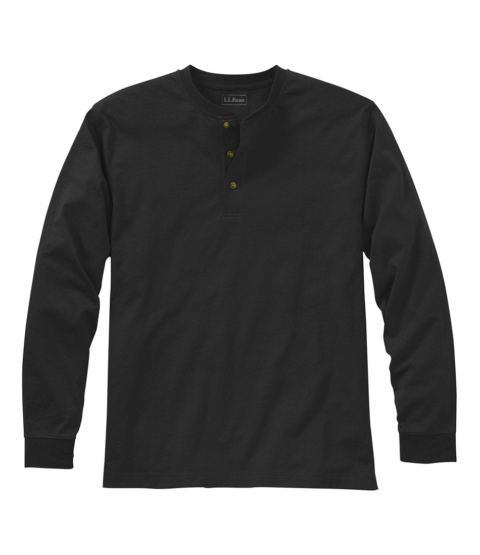 Men's Carefree Unshrinkable Tee, Traditional Fit, Long-Sleeve Henley | L.L.Bean on sale