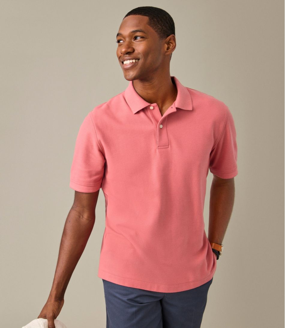 Men's Premium Double L® Polo Banded, Short-Sleeve Without Pocket | L.L.Bean outlet