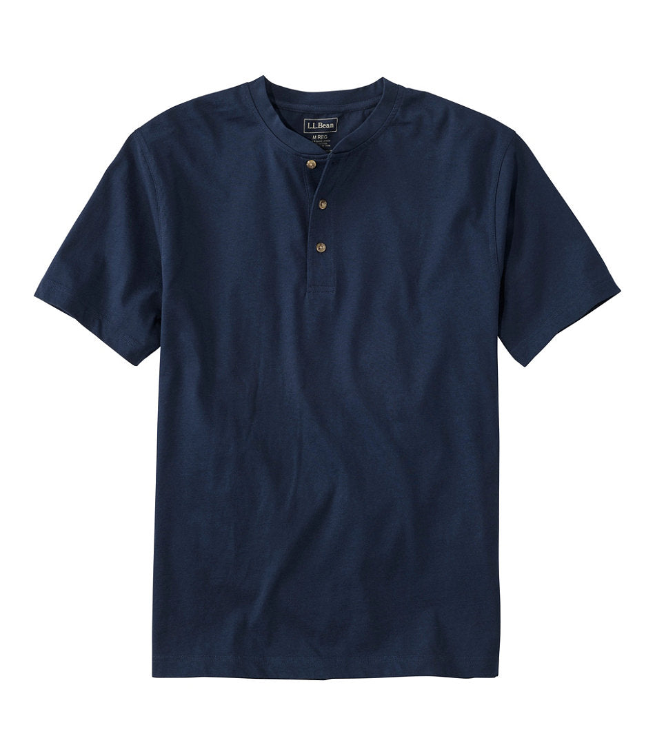 Men's Carefree Unshrinkable Tee, Traditional Fit, Henley | L.L.Bean online