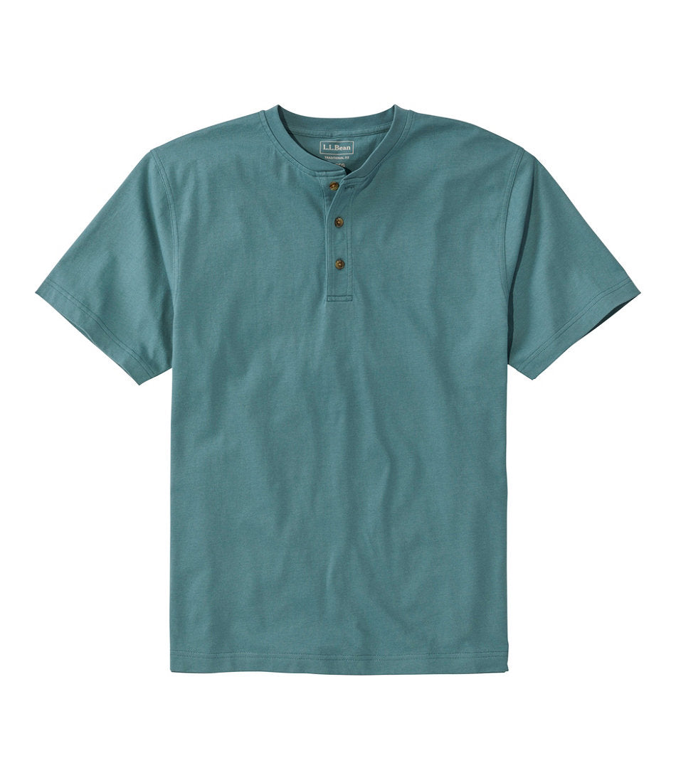 Men's Carefree Unshrinkable Tee, Traditional Fit, Henley | L.L.Bean online