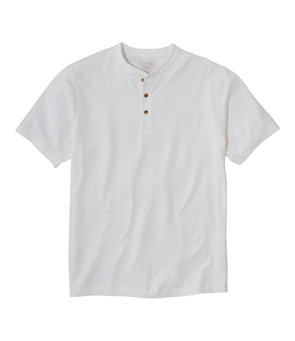 Men's Carefree Unshrinkable Tee, Traditional Fit, Henley | L.L.Bean online