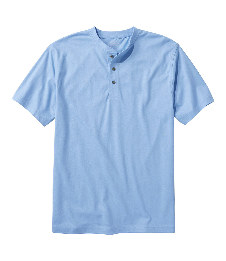 Men's Carefree Unshrinkable Tee, Traditional Fit, Henley | L.L.Bean online
