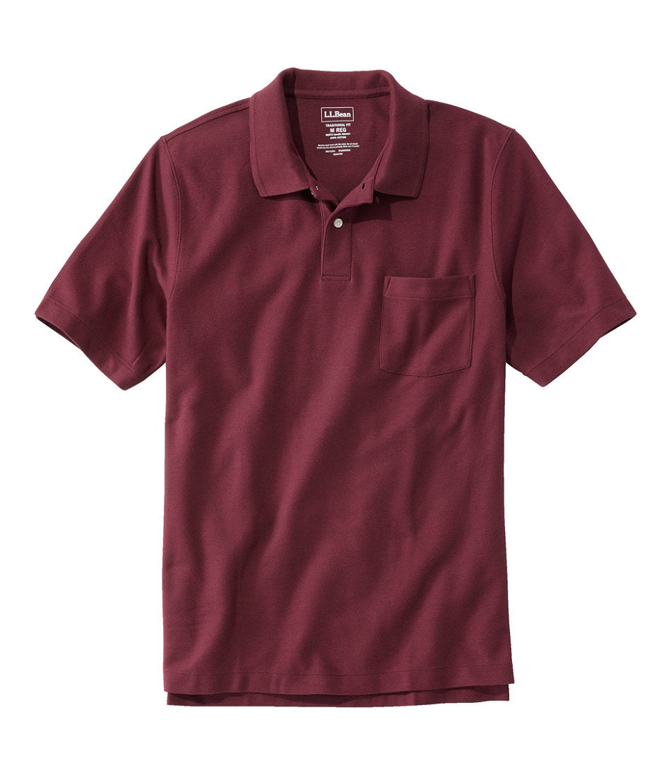 Men's Premium Double L® Polo, Hemmed Short-Sleeve with Pocket | L.L.Bean sale