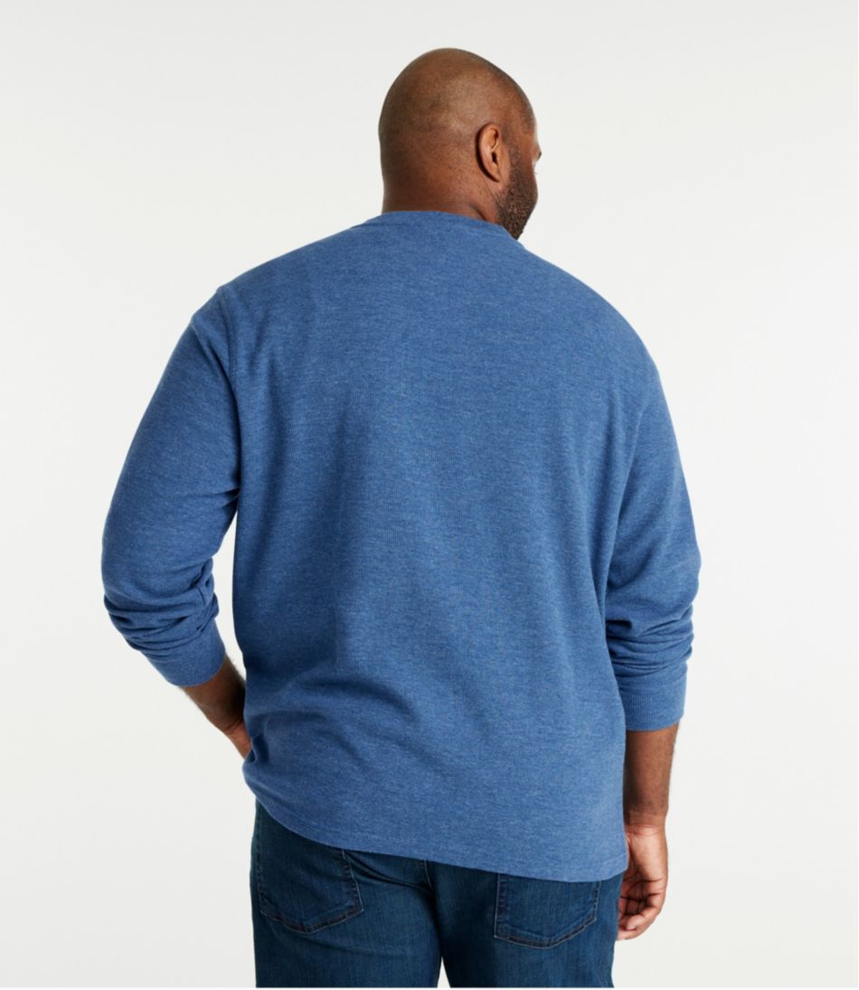 Men's Unshrinkable Mini-Waffle Henley, Long-Sleeve Traditional Fit | L.L.Bean for sale