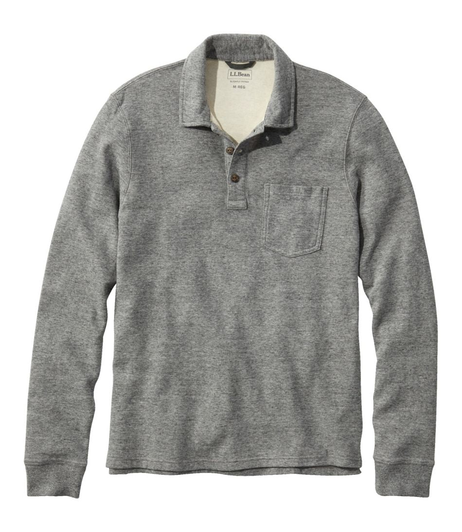 Men's Washed Cotton Double-Knit Polo, Long-Sleeve | L.L.Bean near me
