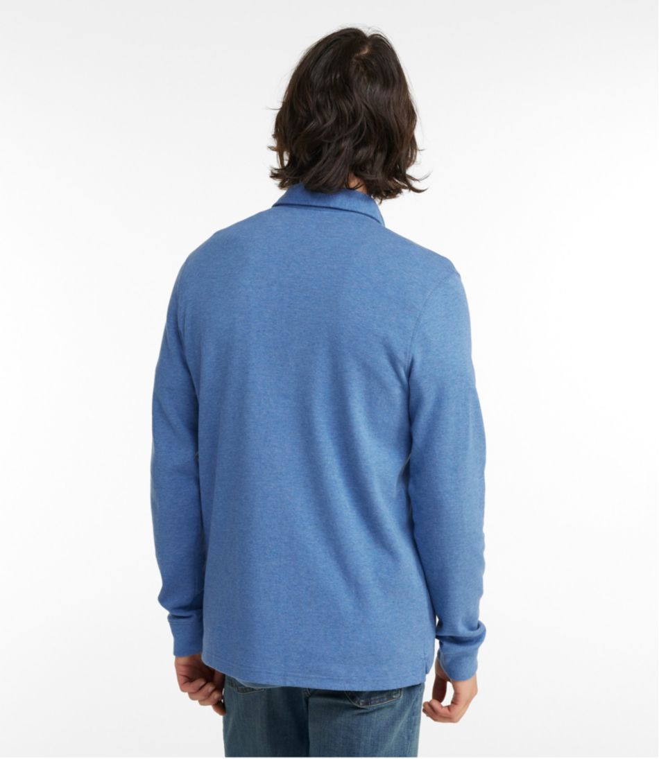 Men's Washed Cotton Double-Knit Polo, Long-Sleeve | L.L.Bean near me