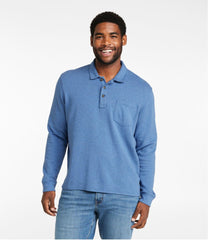 Men's Washed Cotton Double-Knit Polo, Long-Sleeve | L.L.Bean near me