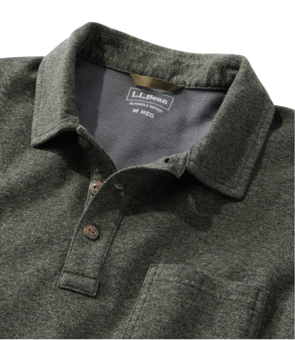 Men's Washed Cotton Double-Knit Polo, Long-Sleeve | L.L.Bean near me