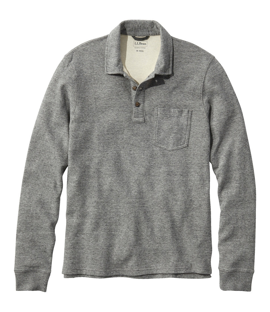 Men's Washed Cotton Double-Knit Polo, Long-Sleeve | L.L.Bean near me