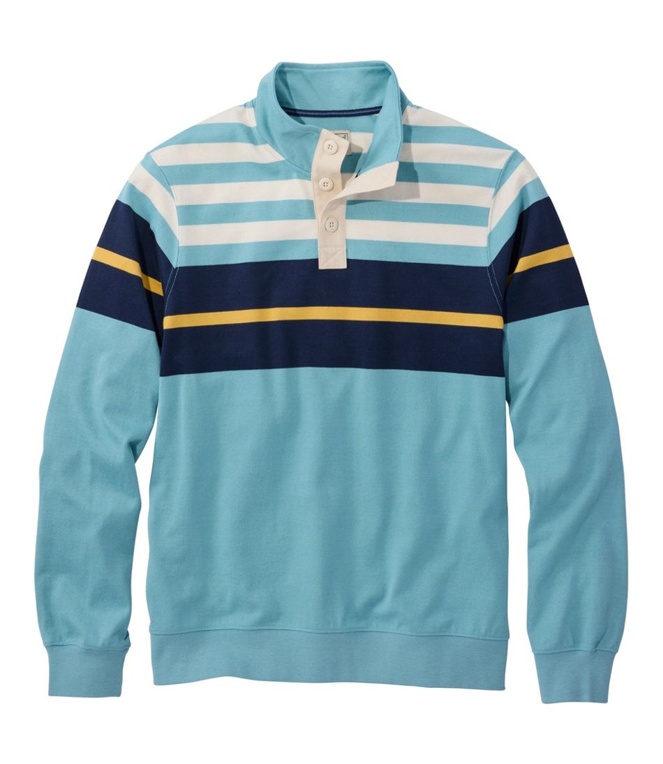 Men's Bean's Vintage Soft Rugby, Mockneck, Chest Stripe | L.L.Bean discount