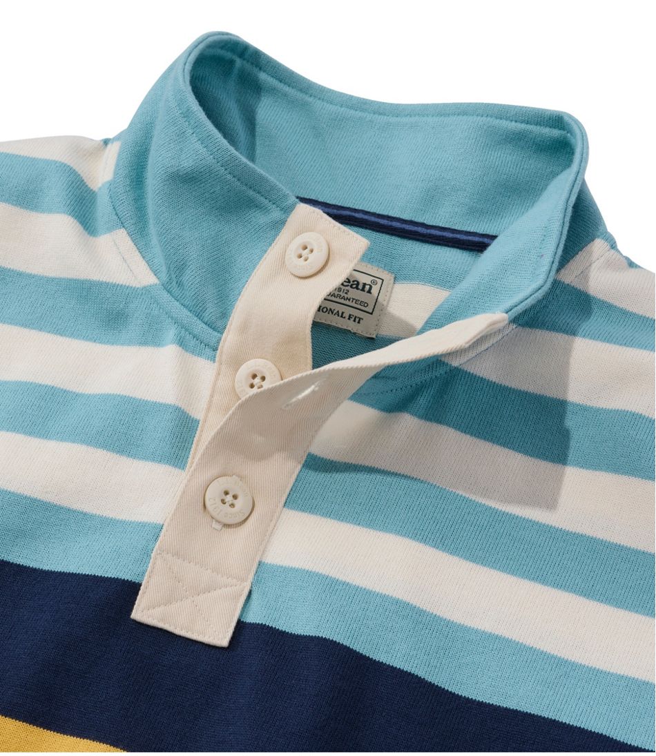 Men's Bean's Vintage Soft Rugby, Mockneck, Chest Stripe | L.L.Bean discount