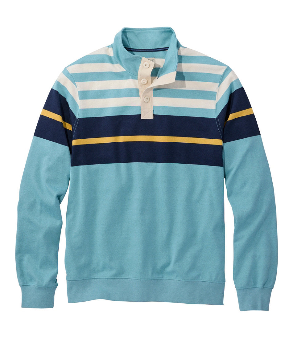 Men's Bean's Vintage Soft Rugby, Mockneck, Chest Stripe | L.L.Bean discount