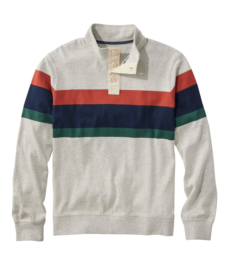 Men's Bean's Vintage Soft Rugby, Mockneck, Chest Stripe | L.L.Bean discount