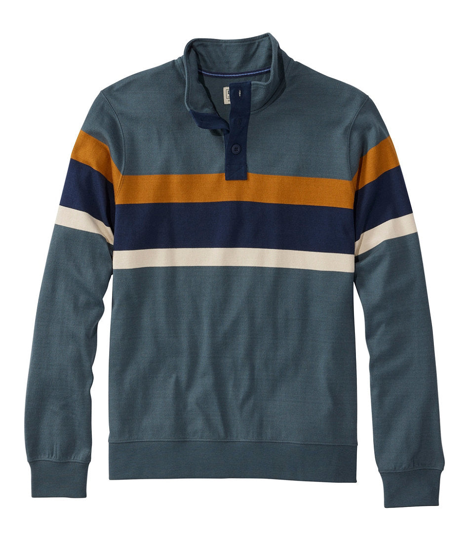 Men's Bean's Vintage Soft Rugby, Mockneck, Chest Stripe | L.L.Bean discount