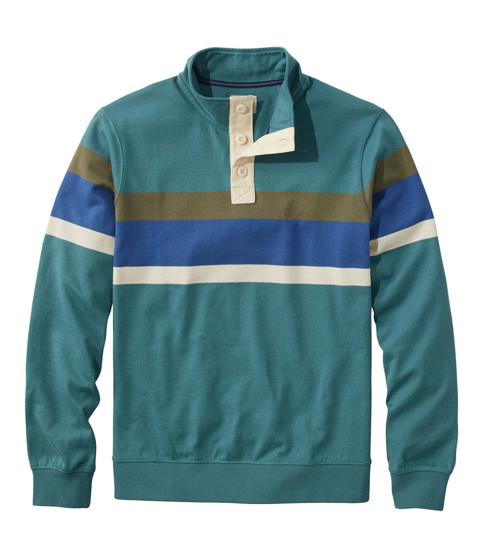 Men's Bean's Vintage Soft Rugby, Mockneck, Chest Stripe | L.L.Bean discount