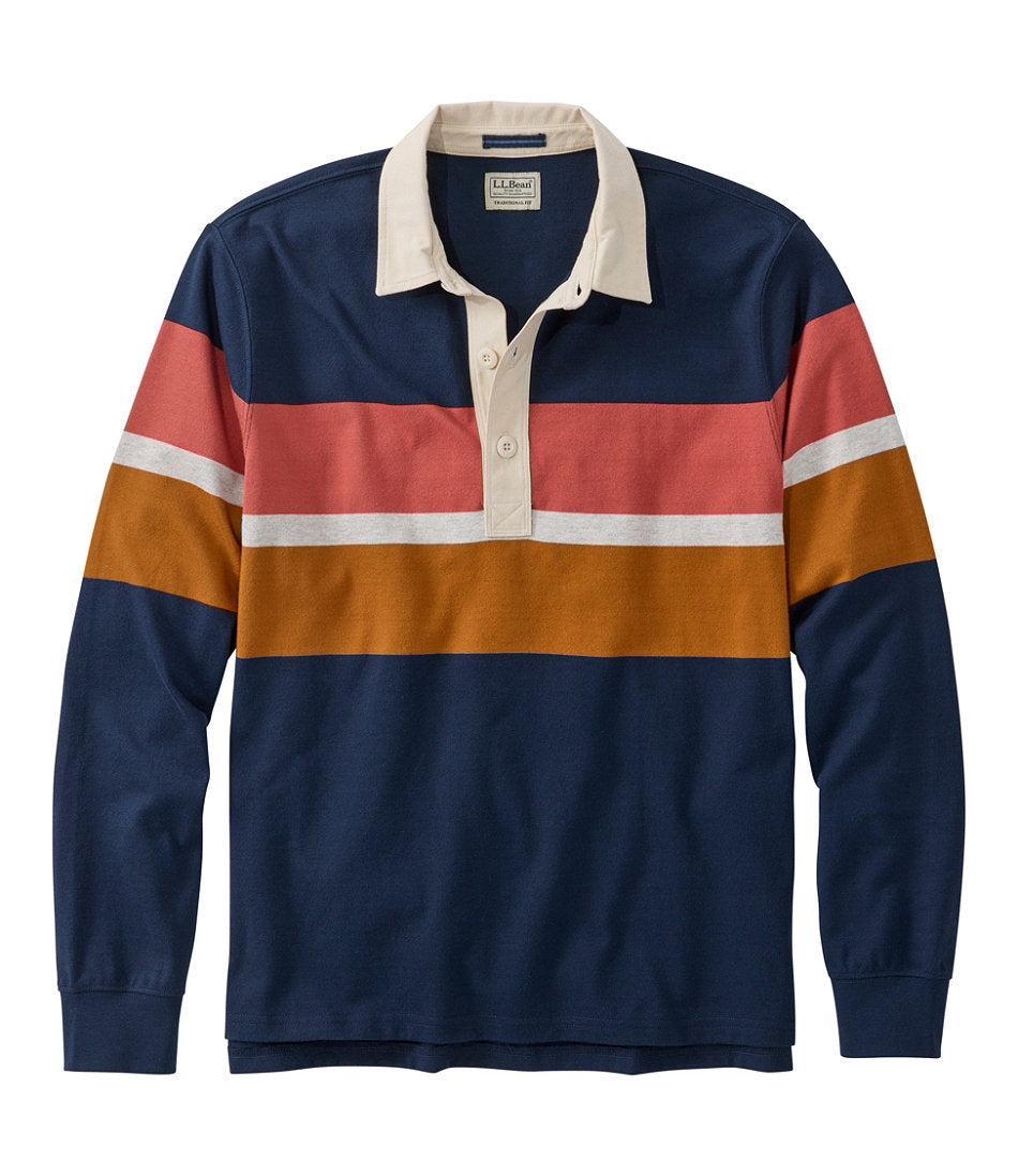Men's Bean's Vintage Soft Rugby, Chest Stripe | L.L.Bean online