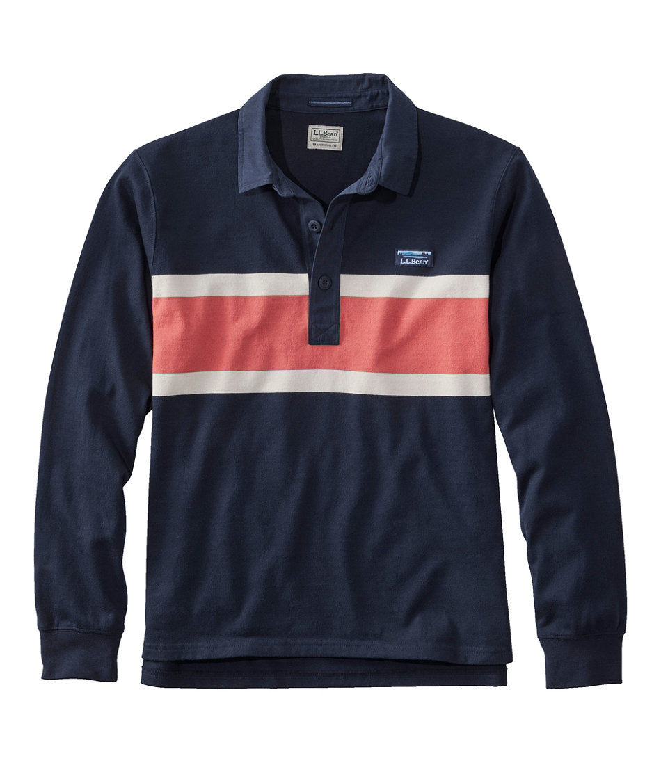 Men's Bean's Vintage Soft Rugby, Chest Stripe | L.L.Bean online