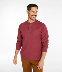 Men's Katahdin Iron Works® Bonded Waffle Fleece Henley | L.L.Bean near me