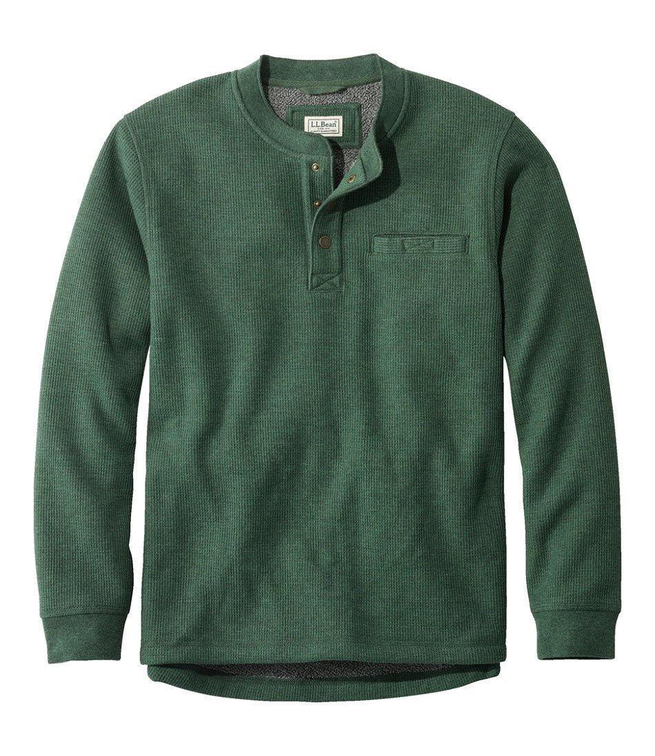 Men's Katahdin Iron Works® Bonded Waffle Fleece Henley | L.L.Bean near me