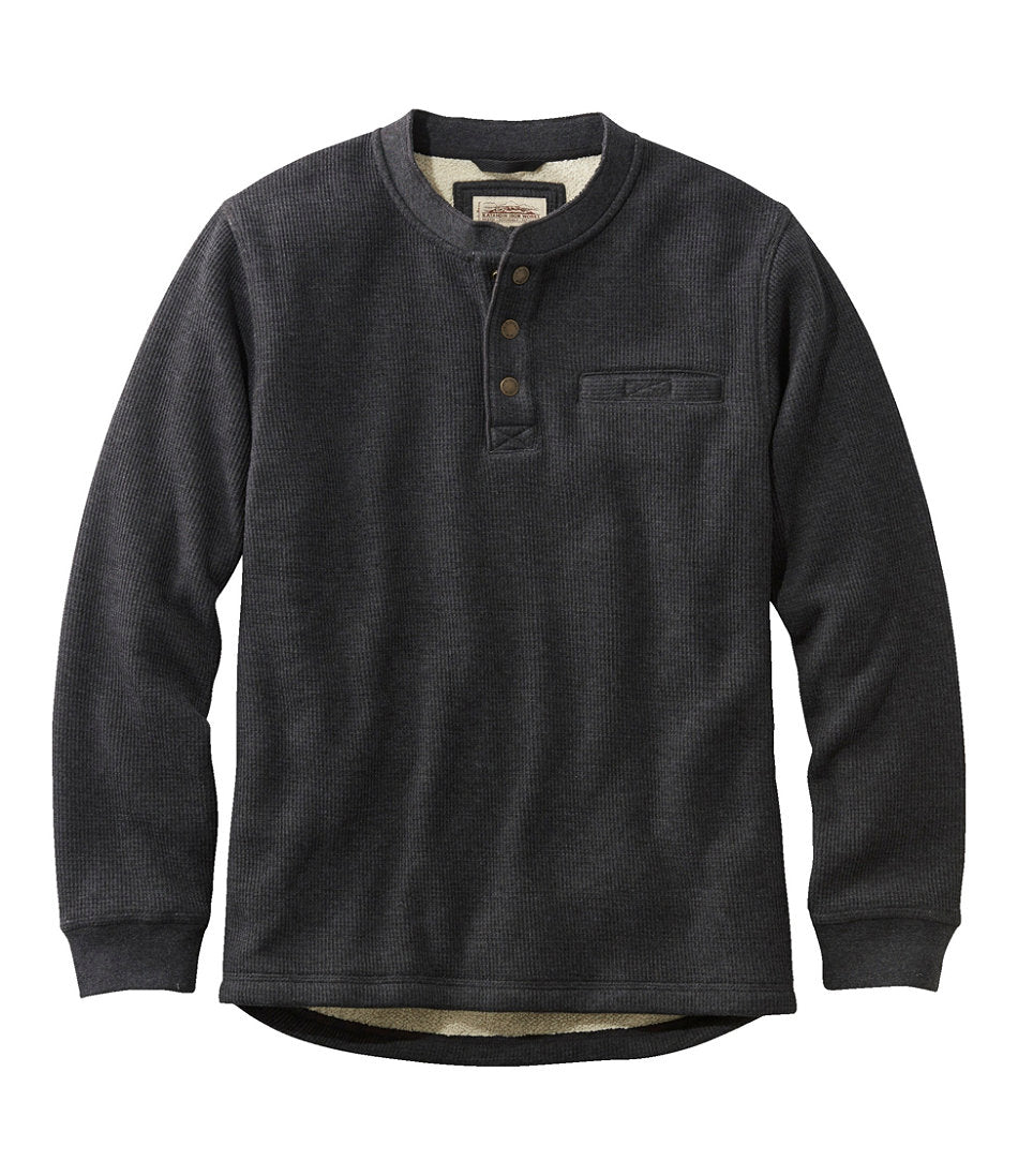 Men's Katahdin Iron Works® Bonded Waffle Fleece Henley | L.L.Bean near me