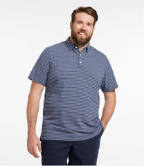 Men's Comfort Stretch Performance® Pima Polo, Short-Sleeve, Stripe | L.L.Bean online