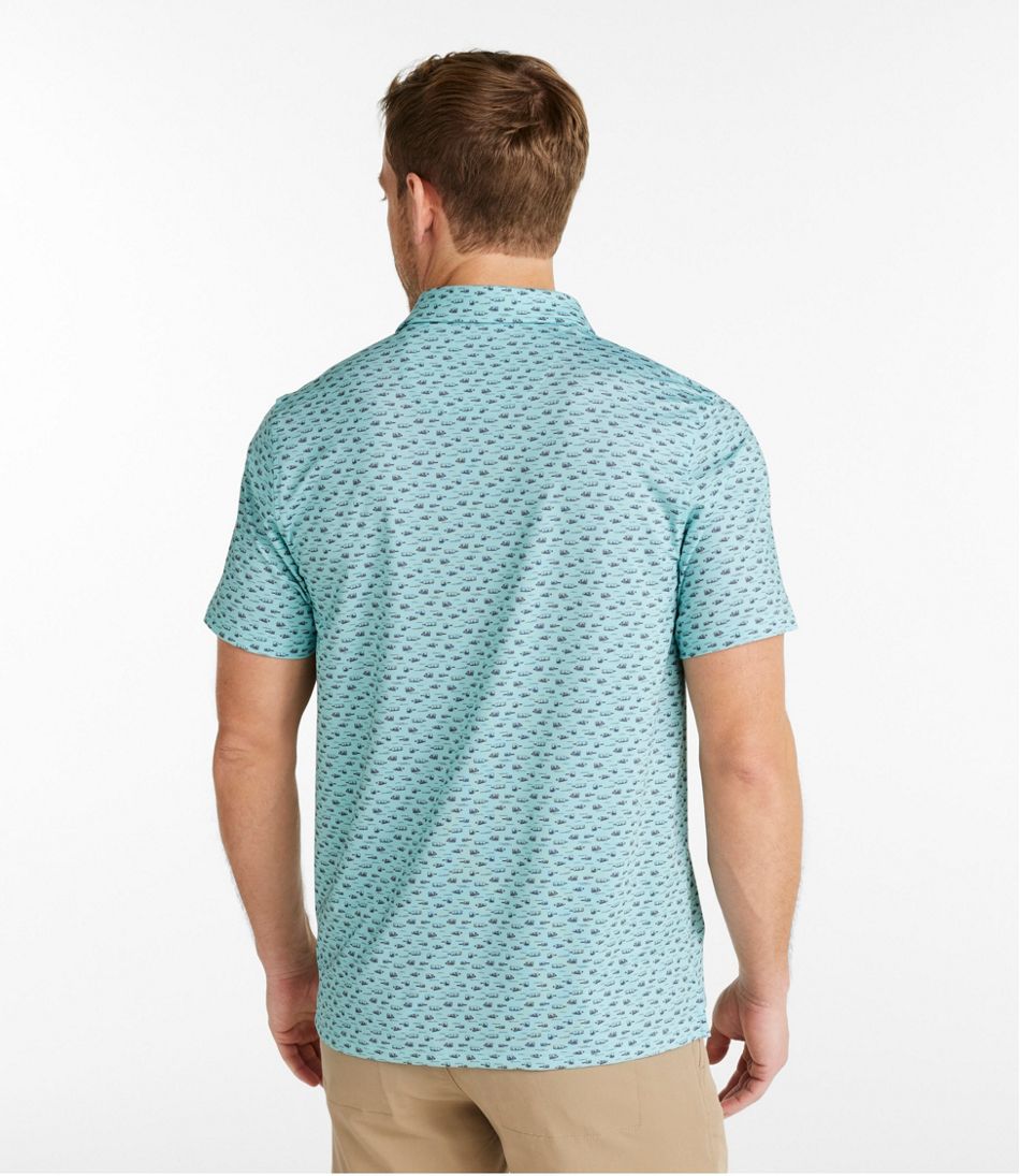 Men's Comfort Stretch Performance® Party Polo, Slightly Fitted, Short-Sleeve, Print | L.L.Bean for sale
