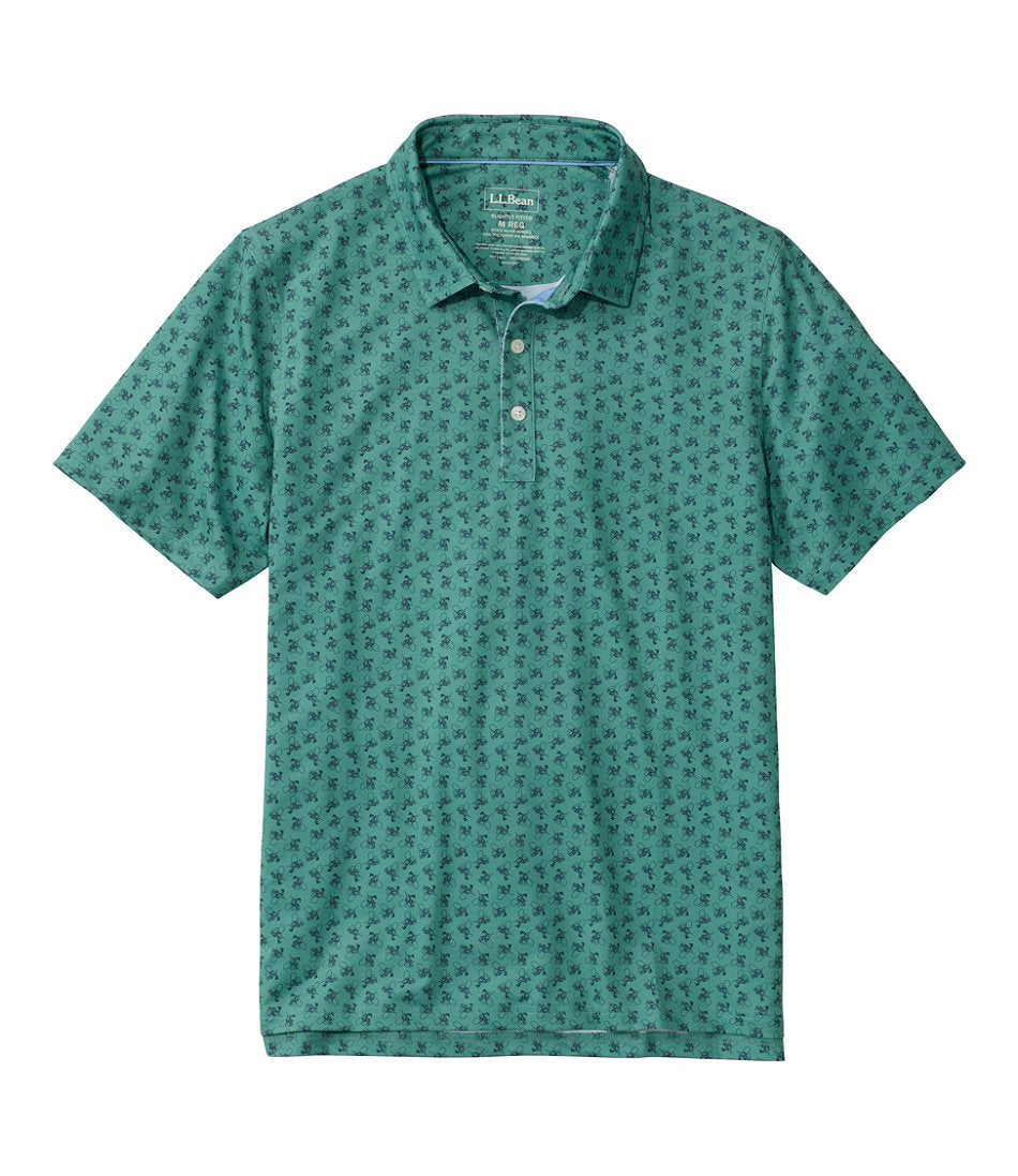 Men's Comfort Stretch Performance® Party Polo, Slightly Fitted, Short-Sleeve, Print | L.L.Bean for sale