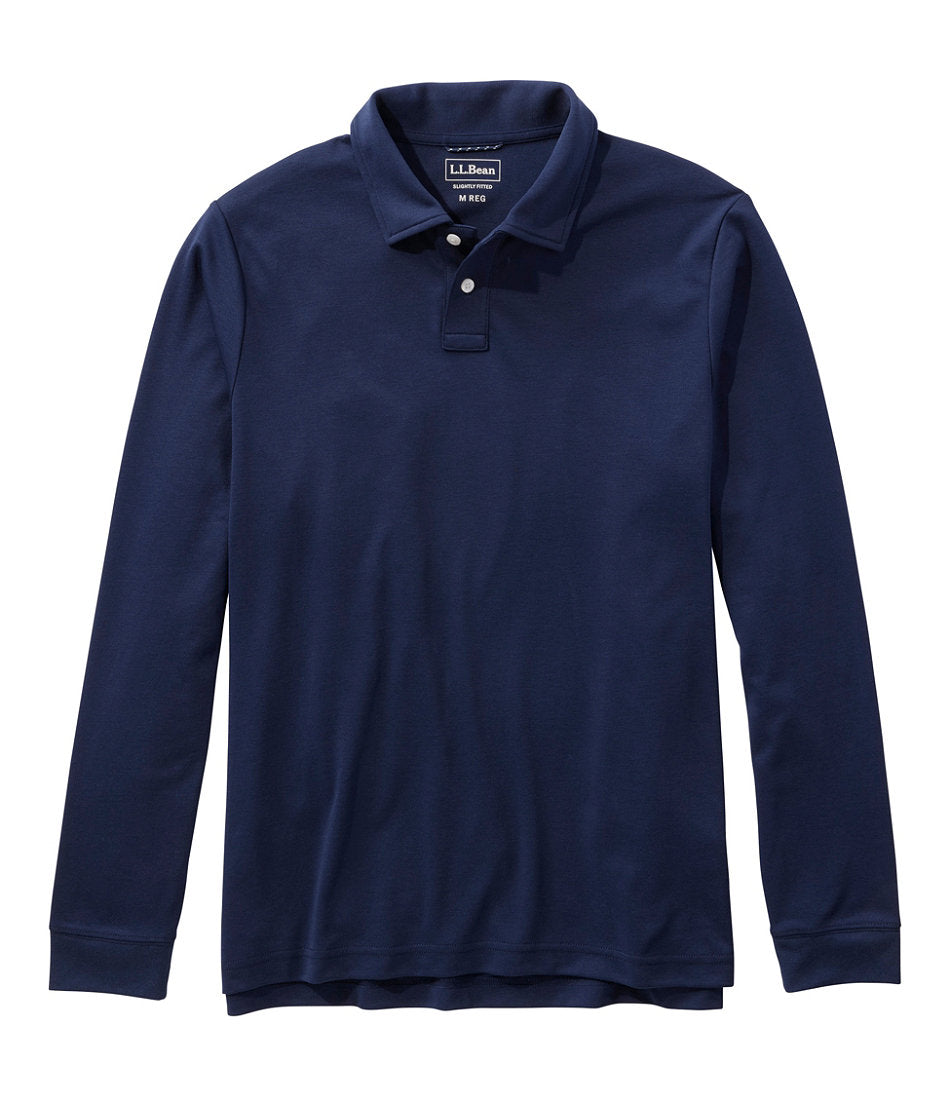 Men's Comfort Stretch Performance® Polo, Long-Sleeve, Slightly Fitted | L.L.Bean sale