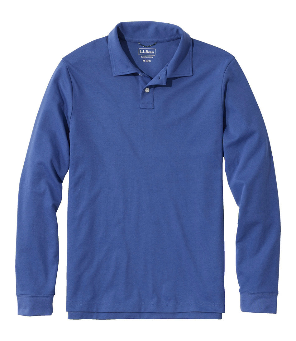 Men's Comfort Stretch Performance® Polo, Long-Sleeve, Slightly Fitted | L.L.Bean sale
