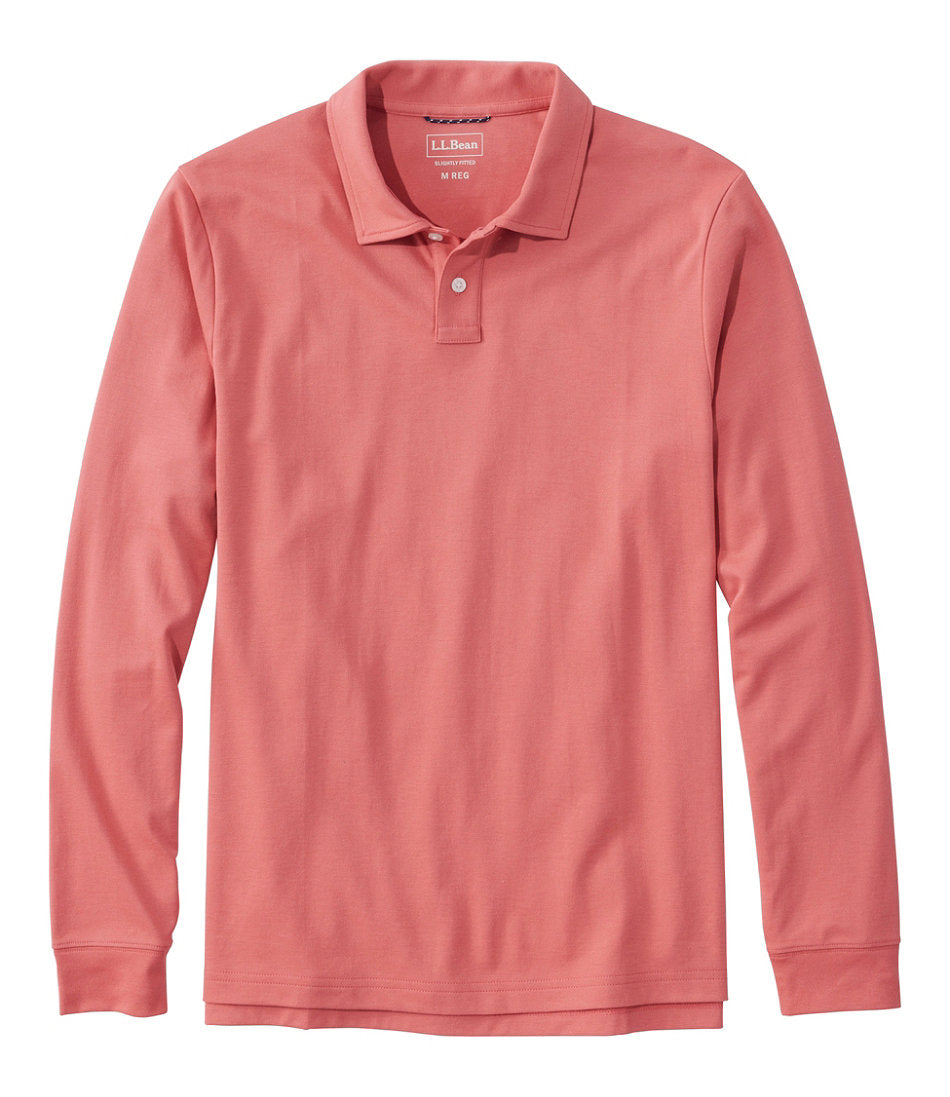 Men's Comfort Stretch Performance® Polo, Long-Sleeve, Slightly Fitted | L.L.Bean sale
