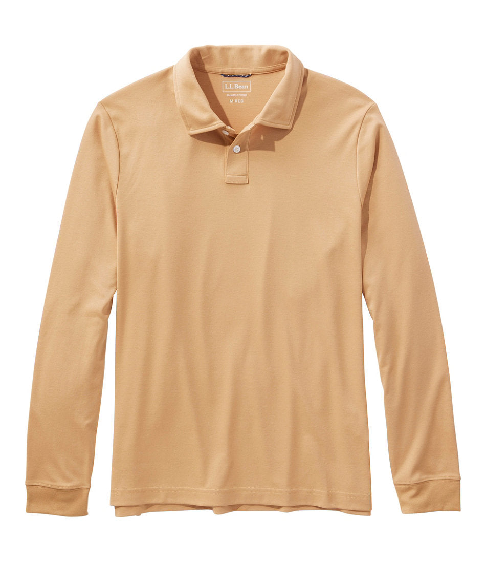 Men's Comfort Stretch Performance® Polo, Long-Sleeve, Slightly Fitted | L.L.Bean sale
