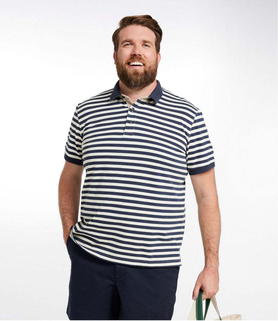 Men's Casco Bay Rugged Polo, Short-Sleeve, Stripe | L.L.Bean discount