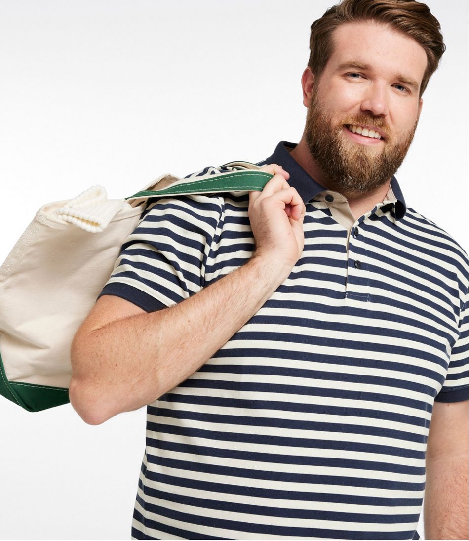 Men's Casco Bay Rugged Polo, Short-Sleeve, Stripe | L.L.Bean discount