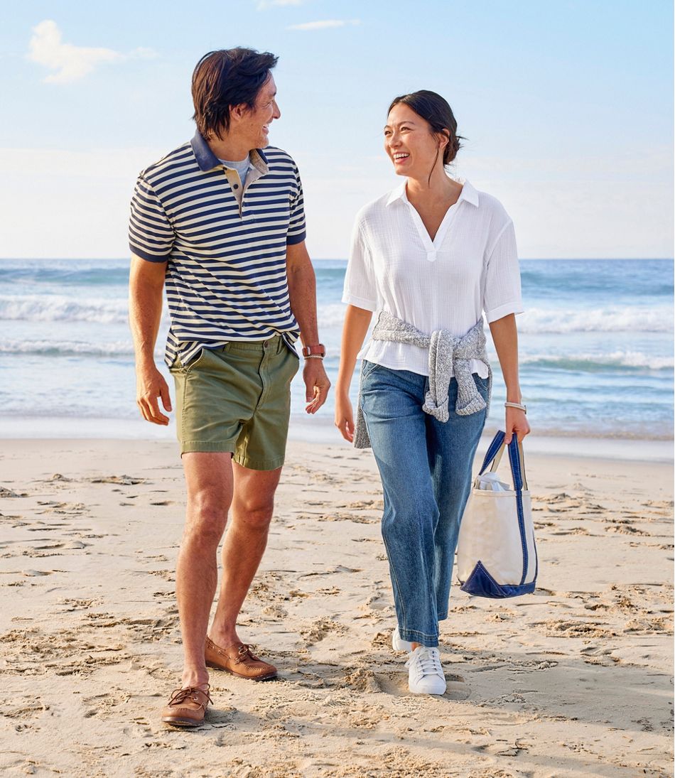 Men's Casco Bay Rugged Polo, Short-Sleeve, Stripe | L.L.Bean discount