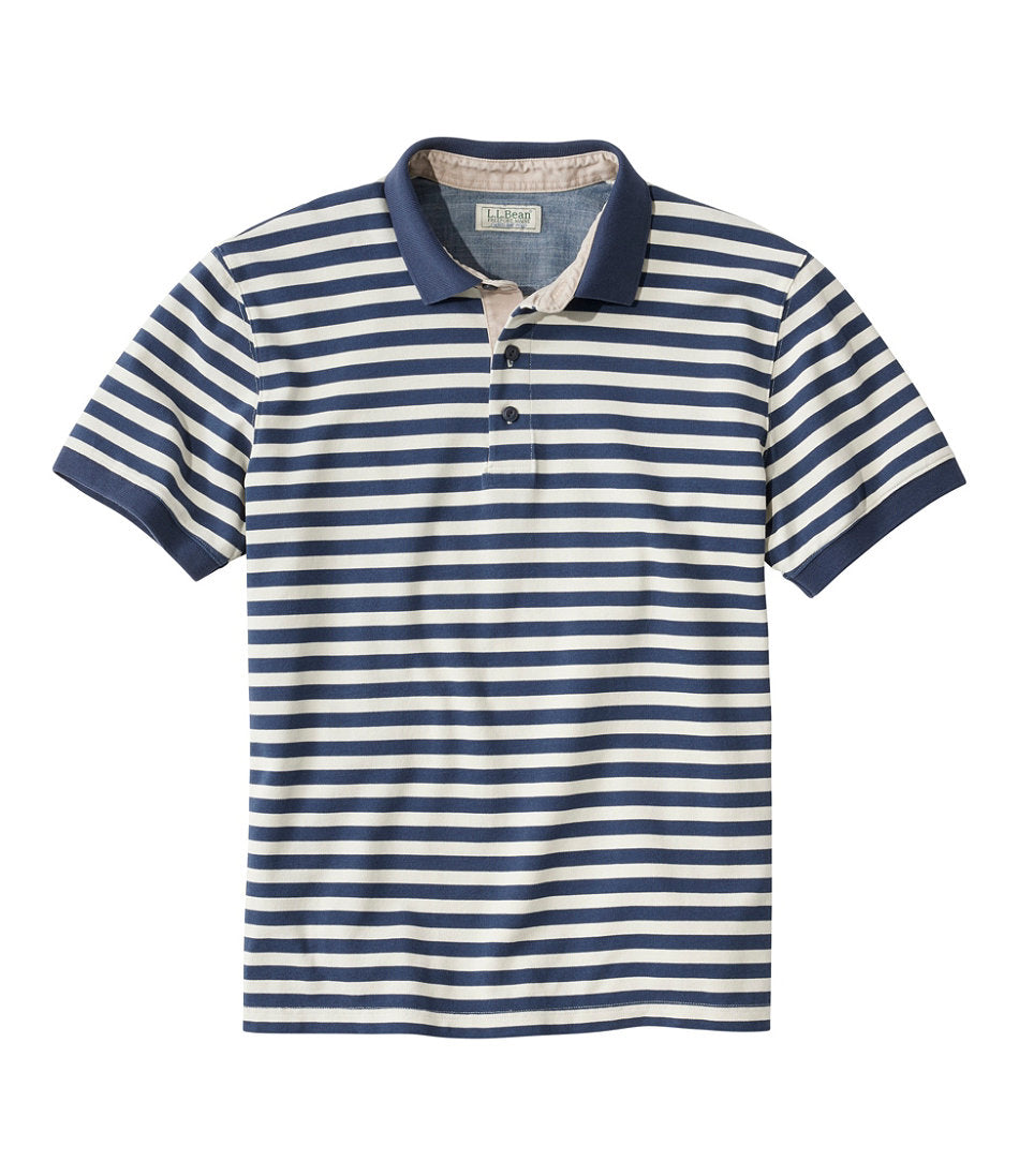 Men's Casco Bay Rugged Polo, Short-Sleeve, Stripe | L.L.Bean discount