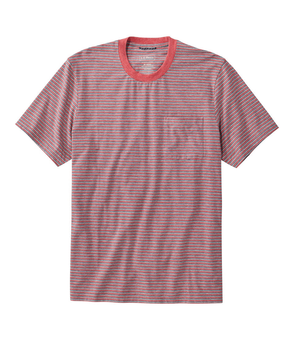 Men's Comfort Stretch Performance® Pima Pocket Tee, Short-Sleeve, Stripe | L.L.Bean discount