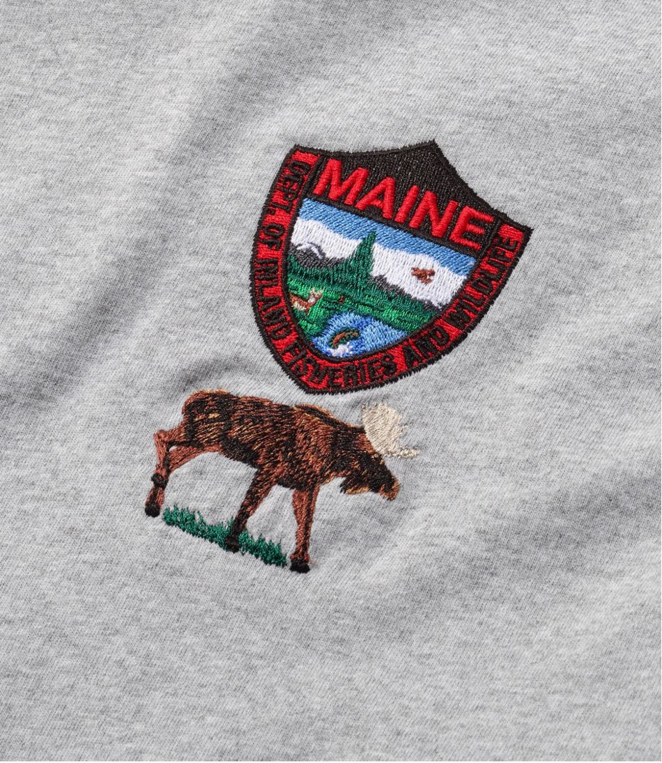 Men's MIF&W Tee, Long-Sleeve Moose | L.L.Bean online