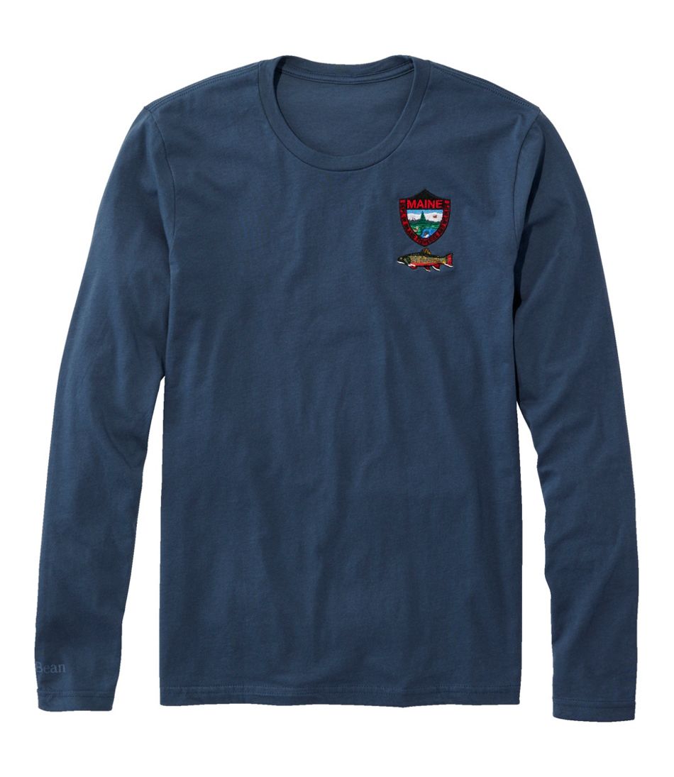 Men's MIF&W Tee, Long-Sleeve Brook Trout | L.L.Bean for sale