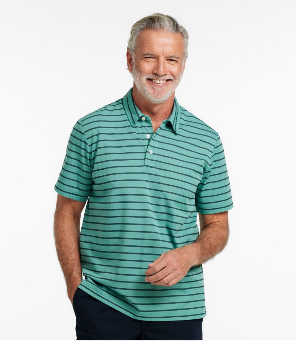 Men's Comfort Stretch Performance® Polo, Short-Sleeve, Slightly Fitted, Stripe | L.L.Bean near me