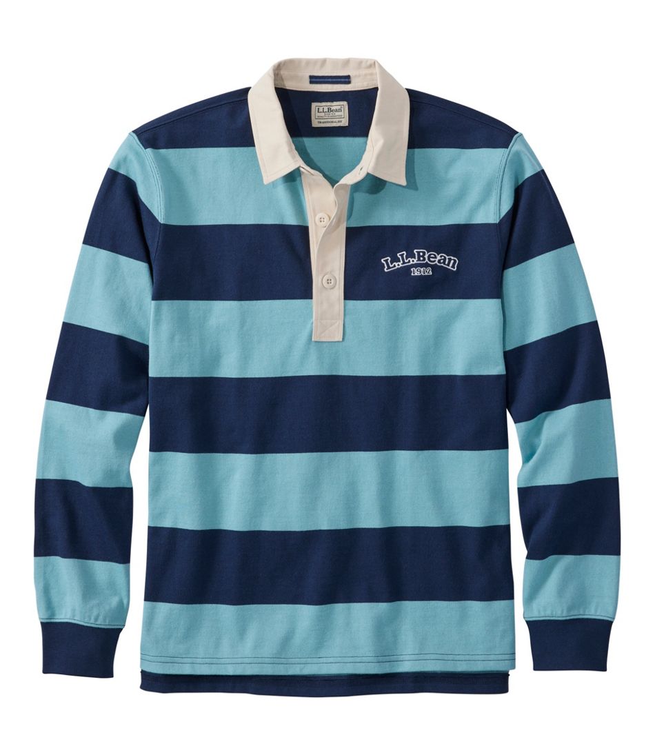 Men's Bean's Vintage Soft Rugby, Stripe Embroidered | L.L.Bean sale