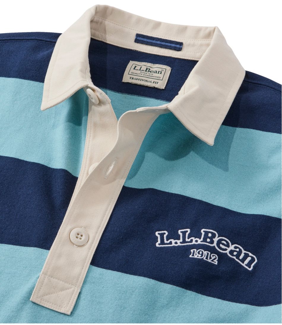 Men's Bean's Vintage Soft Rugby, Stripe Embroidered | L.L.Bean sale