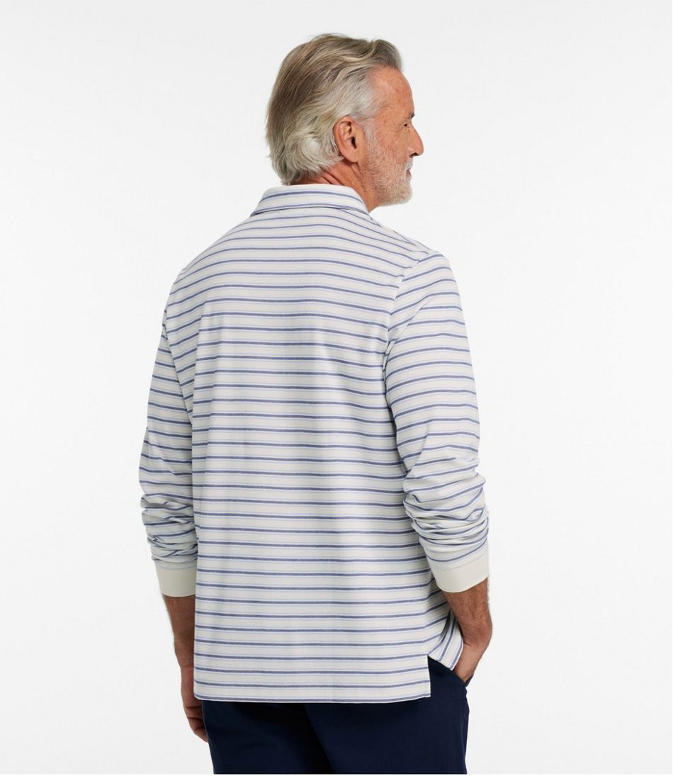 Men's Comfort Stretch Performance® Polo, Long-Sleeve, Stripe | L.L.Bean on sale