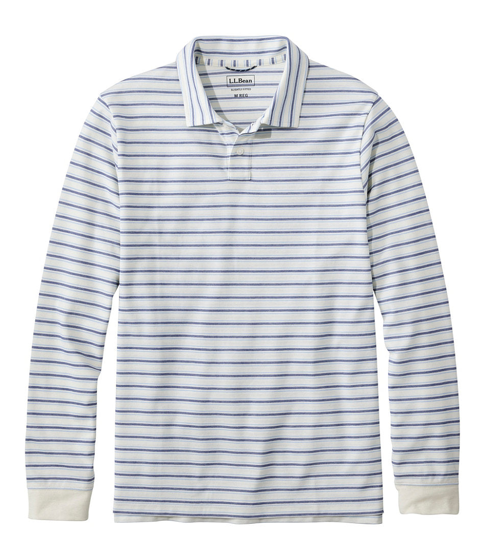 Men's Comfort Stretch Performance® Polo, Long-Sleeve, Stripe | L.L.Bean on sale