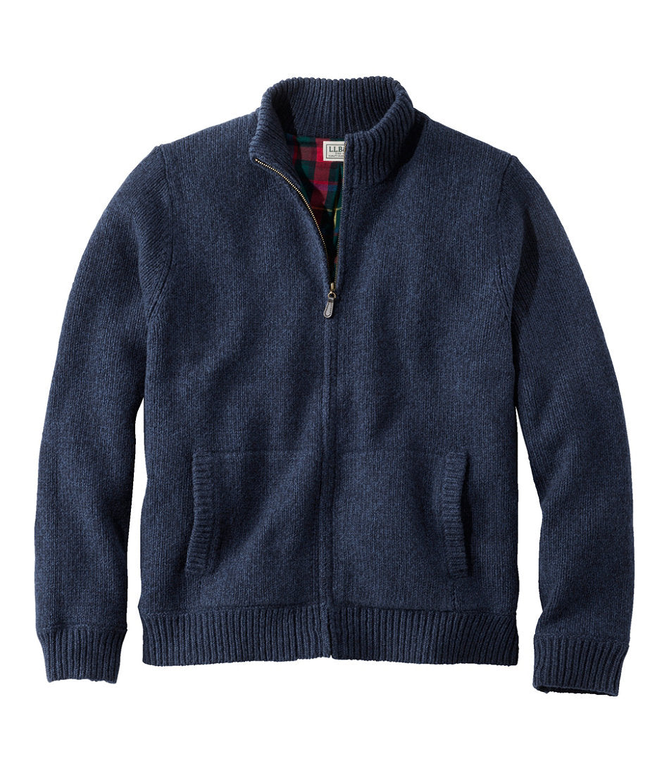 Men's L.L.Bean Classic Ragg Wool Sweater, Full-Zip Flannel-Lined | L.L.Bean discount