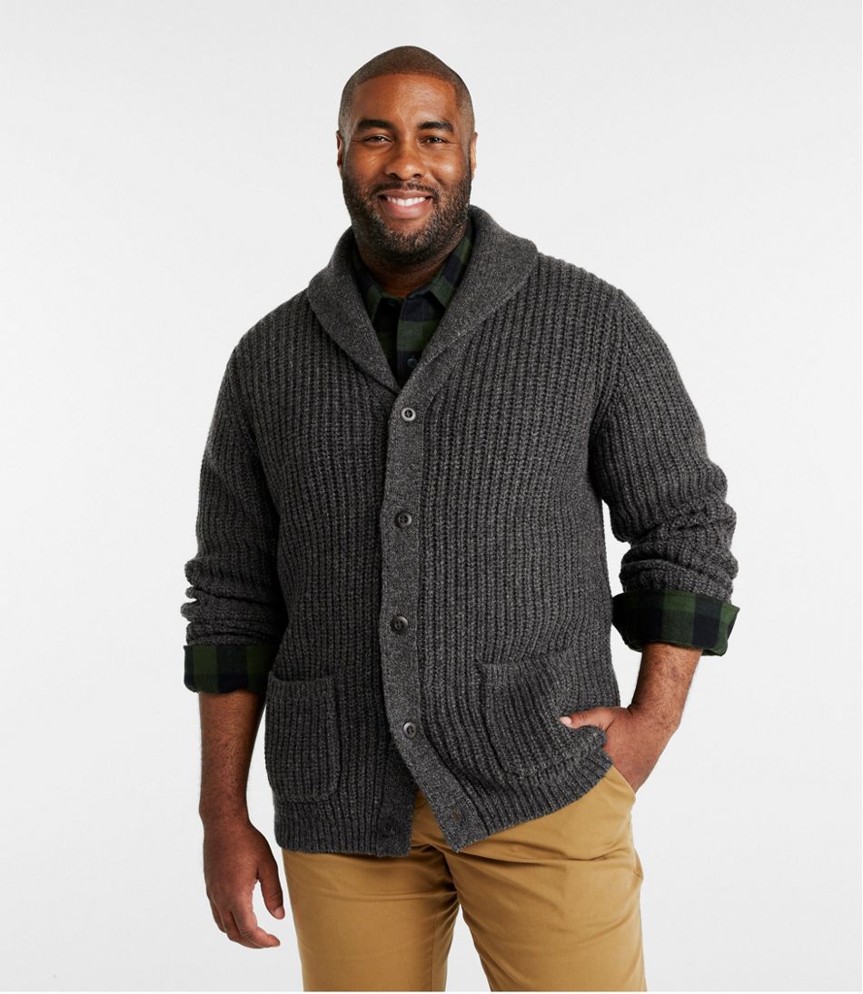 Men's L.L.Bean Classic Ragg Wool Sweater, Cardigan | L.L.Bean outlet