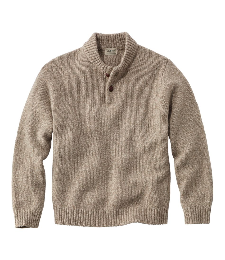 Men's L.L.Bean Classic Ragg Wool Sweater, Henley | L.L.Bean online